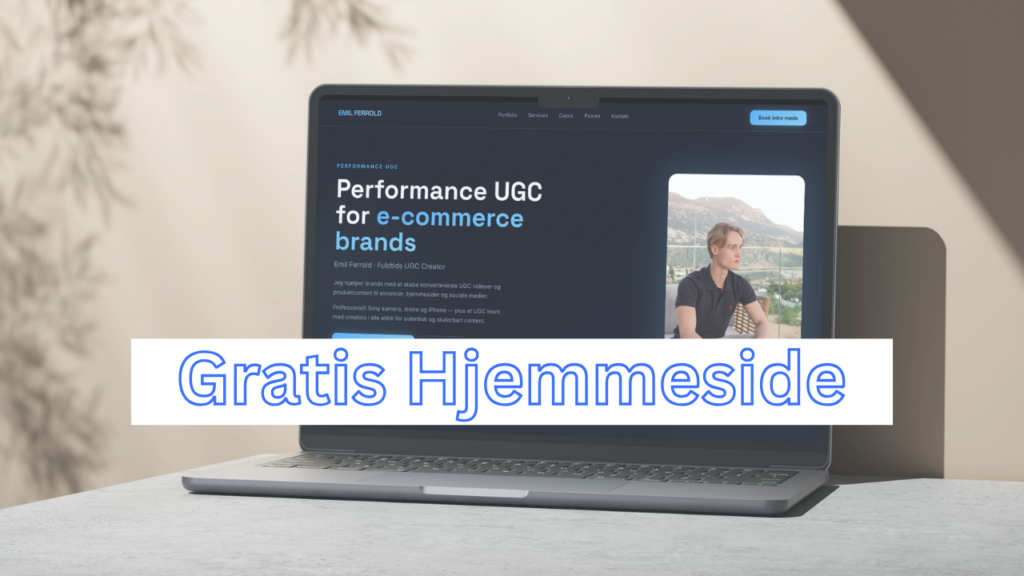 En gratis hjemmeside